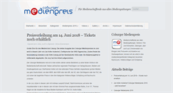 Desktop Screenshot of coburger-medienpreis.de